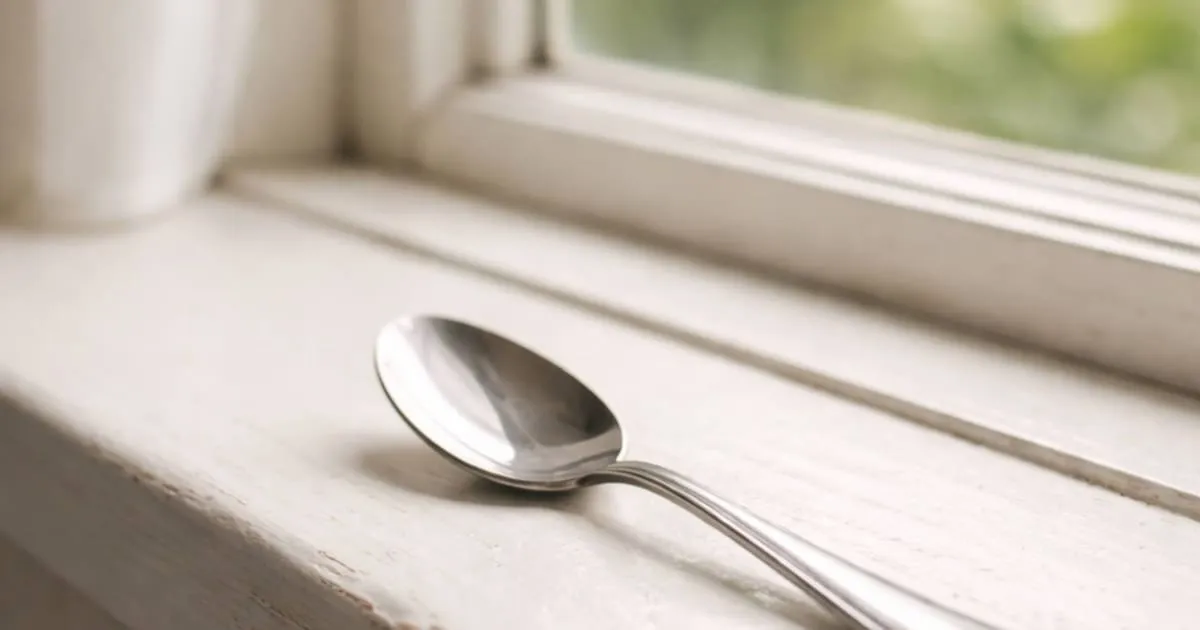 Vlhkost v interiéru: domácí trik s lžící ve výloze
